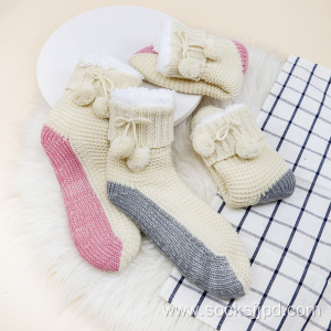 Short tube cotton fleece socks